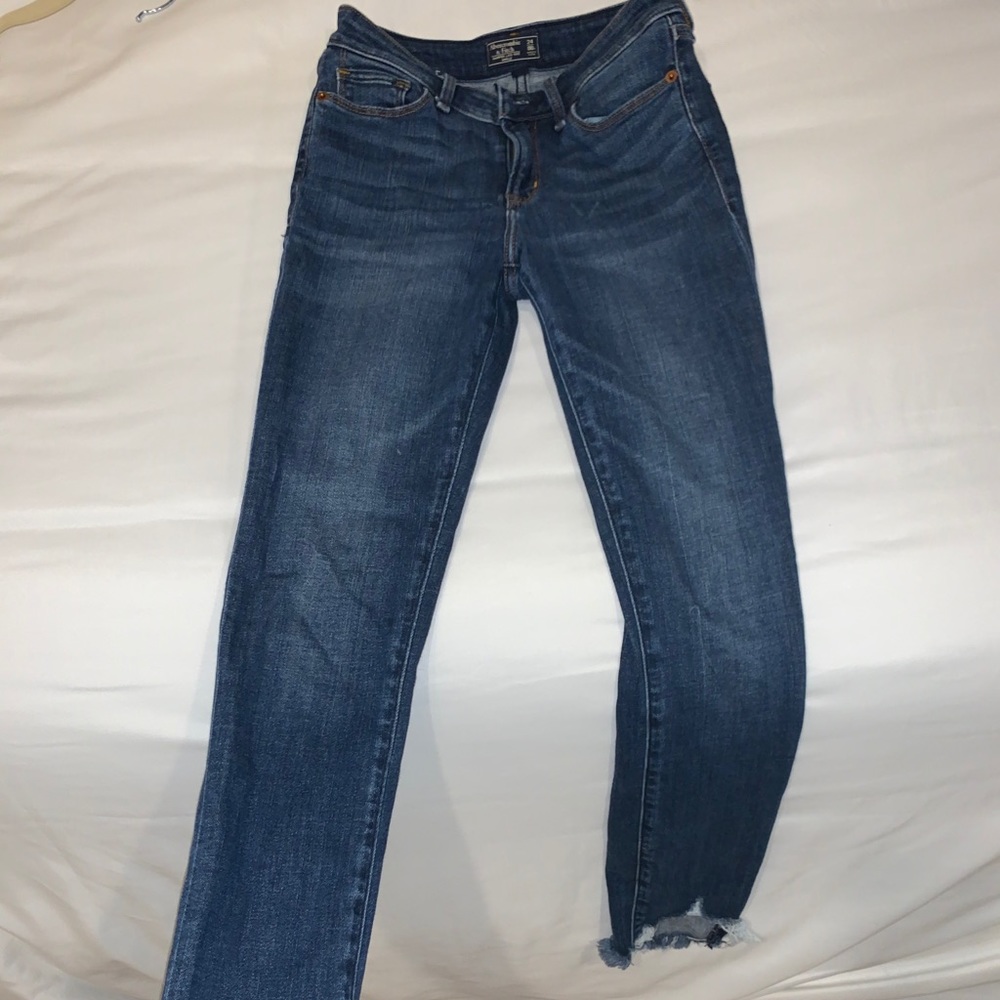 Abercrombie low rise skinny jeans